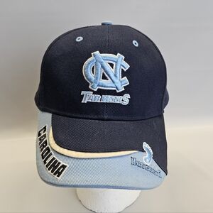 Vintage UNC Tar Heels Hat Cap TEI One Size Dark Blue Baby Blue Adjustable